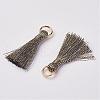 Cannetille Nylon Tassel Pendant Decorations HJEW-G008-A03-2