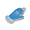 Winter Theme Alloy Enamel Pendants ENAM-M002-05E-P-2