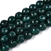 Dyed Natural White Jade Beads Strands G-T139-8mm-60-19-4