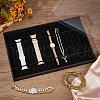  10 Grids Rectangle PU Leather Watch Straps Necklace Bracelet Display Tray ODIS-NB0001-38B-5