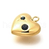 304 Stainless Steel Rhinestone Pendants STAS-M109-10G-2