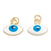 Brass Enamel Pendants KK-M220-03G-B-1