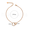 Stainless Steel Cable Chain Link Bracelets BA7769-2-2