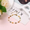 Daisy Link Chain Necklaces & Bracelets Jewelry Sets SJEW-JS01138-01-10