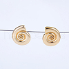 Spiral Snail Brass Stud Earrings DZ4018-3