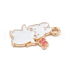 Alloy Enamel Pendants ENAM-A008-04KCG-01-2