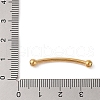 304 Stainless Steel Curved Tube Beads STAS-M061-04G-3
