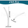 CHGCRAFT 240Pcs Brass Tube Beads KK-CA0003-62-2