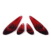 Transparent Resin Wing Earrings Pendants FIND-TAC0006-60A-2