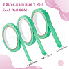 Gorgecraft 3 Rolls 3 Colors Crepe Paper Masking Tape AJEW-GF0008-71C-2