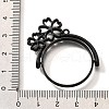 Rotatable Alloy Swivel Open Back Bezel Pendants PALLOY-I223-20EB-3
