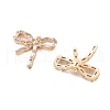 Brass Micro Pave Cubic Zirconia Pendants KK-B125-23G-01-2
