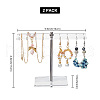 T Shaped Acrylic Earring Display Stands ODIS-WH0029-97-2