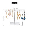 T Shaped Acrylic Earring Display Stands ODIS-WH0029-97-2