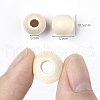 Unfinished Natural Wood European Beads WOOD-Q041-04E-2