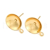 304 Stainless Steel Stud Earring Findings STAS-S151-01G-H-1
