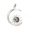 Natural & Synthetic Mixed Gemstone Pendants G-G871-01P-4
