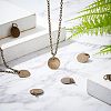 SUPERFINDINGS 100Pcs Brass Stamping Blank Tag Charms KK-FH0002-60AB-5