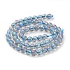 Electroplated Synthetic Quartz Crystal Beads Strands G-Z038-A02-01FR-1-3