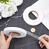 Gorgecraft 2 Rolls 2 Colors Non-woven Fabric Polyamide Double-sided Hot Melt Adhesive Film DIY-GF0009-34B-3