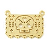 Halloween Theme Rack Plating Brass Pendants KK-Z067-18G-01-1