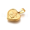 304 Stainless Steel Pendants STAS-B079-04G-02-2