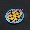 Ion Plating(IP) 201 Stainless Steel Pendants STAS-S105-JA577-2