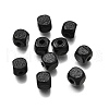 Spray Painted Wooden Beads WOOD-P021-01B-29-1