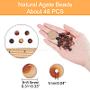 ARRICRAFT Natural Agate Beads Strands G-AR0003-27-2