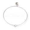 Brass with ABS Imitation Pearl Charm Necklace BJEW-Q350-05A-P-3