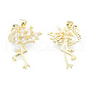 Brass Micro Pave Cubic Zirconia Pendants ZIRC-N039-272A-1