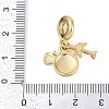 Rack Plating Brass Enamel European Dangle Charms KK-P287-12G-3