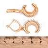 Brass Micro Pave Cubic Zirconia Hoop Earrings EJEW-K300-50G-02-5