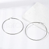 Tarnish Resistant 304 Stainless Steel Big Hoop Earrings EJEW-F105-02P-1