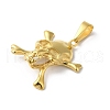 PVD Vacuum Plating 304 Stainless Steel Pendants STAS-B069-38G-2