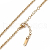 Ion Plating(IP) 304 Stainless Steel Rope Chain Necklace for Men Women NJEW-K245-010A-2