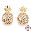 925 Sterling Silver Micro Pave Cubic Zirconia Pendants STER-T004-59G-3