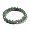 Natural Chalcedony Beaded Stretch Bracelets for Women Men BJEW-F483-04-4