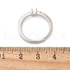 S925 Sterling Silver Adjustable Letter Rings for Women RJEW-M068-01P-U-3