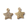 Brass Micro Pave Clear Cubic Zirconia Charms KK-E068-VF270-1