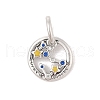 Luminous 925 Sterling Silver Rhinestone Constellation Charms STER-H114-01AS-04-1