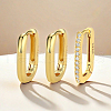 3 Pcs Elegant S925 Sterling Silver Oval Hoop Earrings UJ4417-1-3