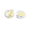 Transparent Electroplate Glass Charms EGLA-N005-10-4