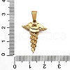 304 Stainless Steel Pendants STAS-M121-02G-3