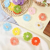 CHGCRAFT 32Pcs 8 Colors Handmade Fibre Knitting Ornament Accessories FIND-CA0009-67-4