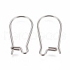 304 Stainless Steel Hoop Earrings Findings Kidney Ear Wires STAS-G200-01A-P-2