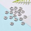 Tarnish Resistant 304 Stainless Steel 8-Petal Flower Bead Caps STAS-J011-03-6