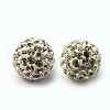Polymer Clay Rhinestone Beads X-RB-C1438-14mm-A01-1