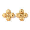 Ion Plating(IP) 304 Stainless Steel Stud Earrings for Women EJEW-S227-26G-1