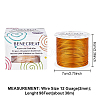 BENECREAT Matte Round Aluminum Wire AW-BC0003-30C-2.0mm-4